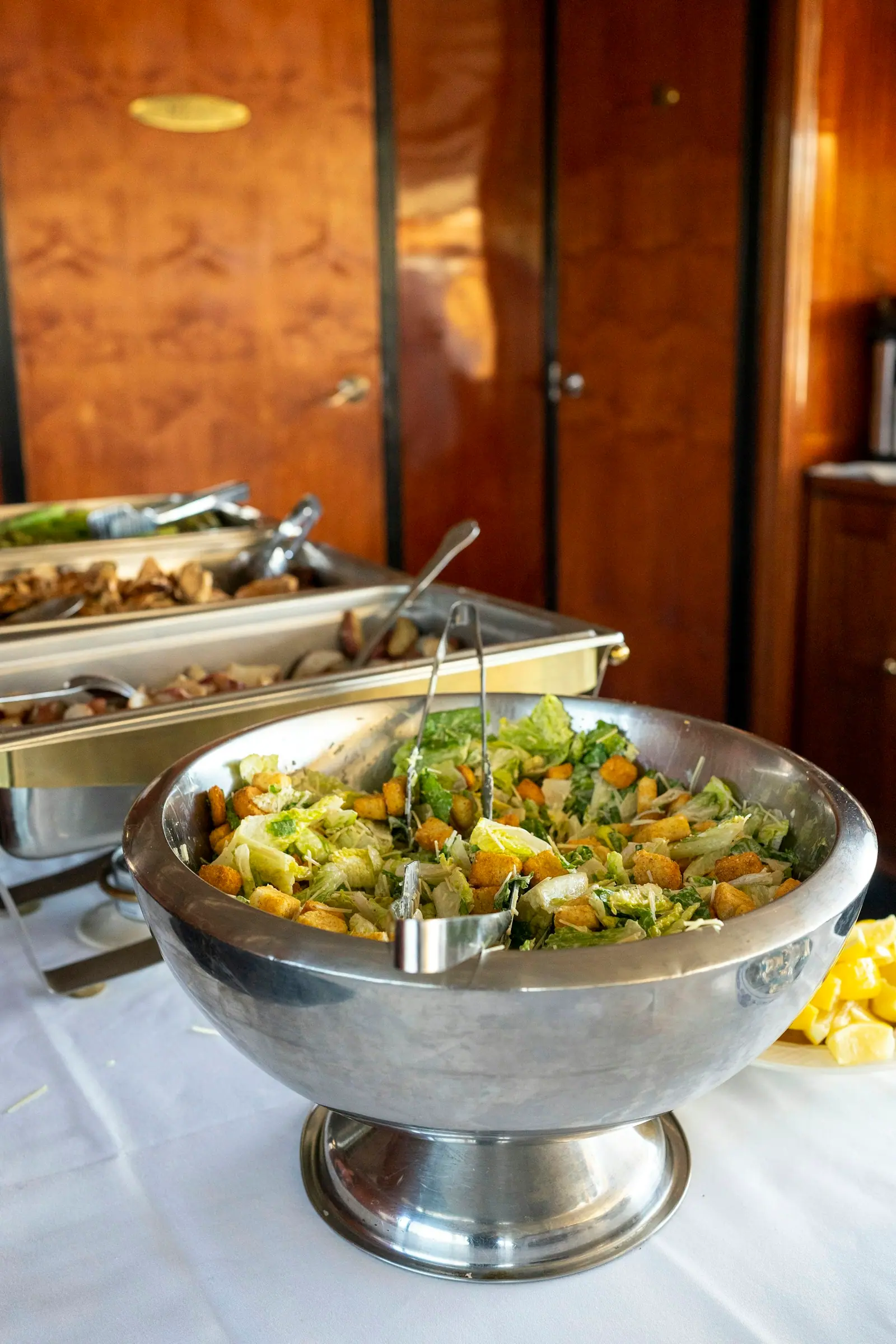 Biryani in a chafing dish
