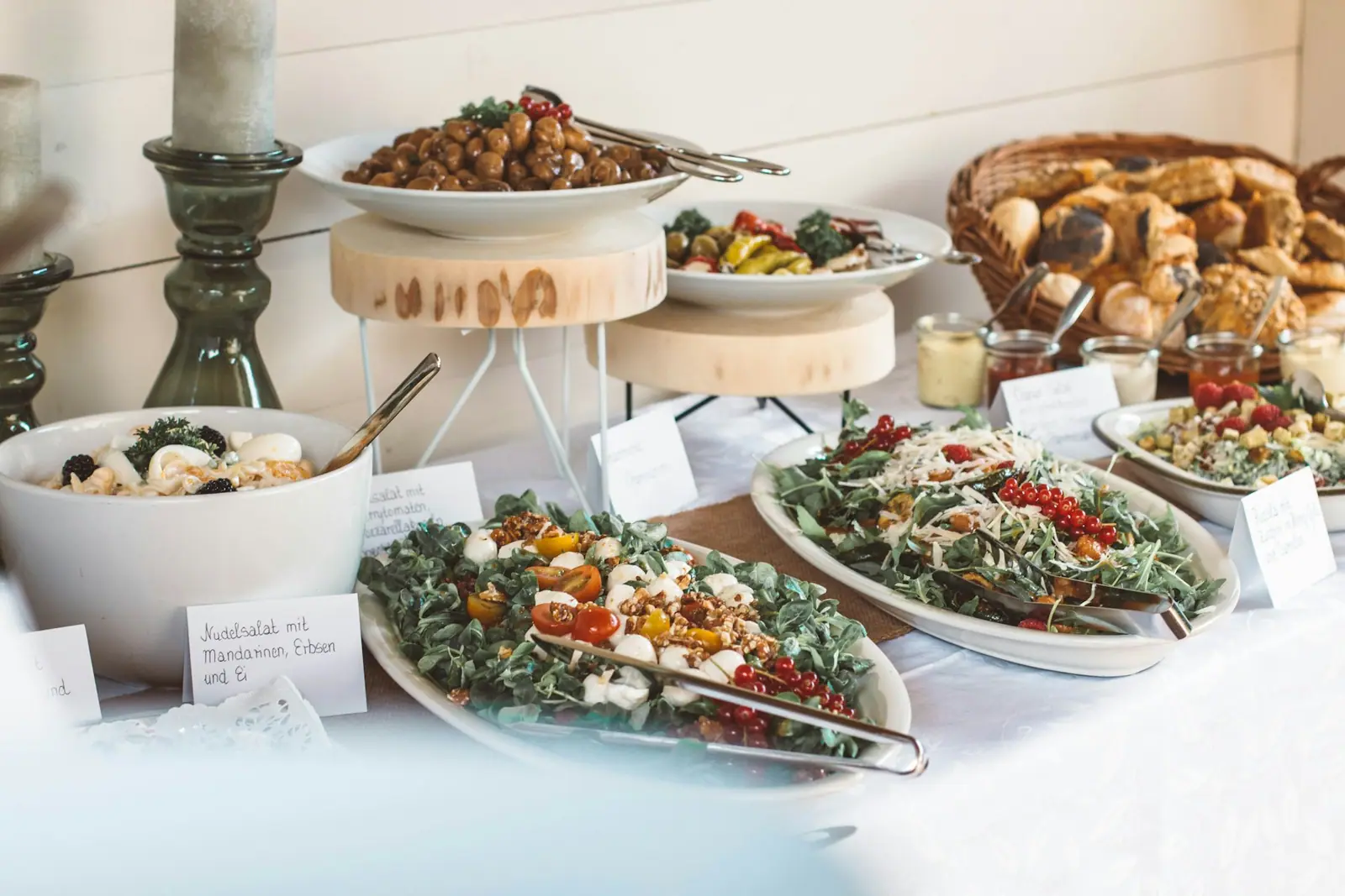 Banquet buffet table