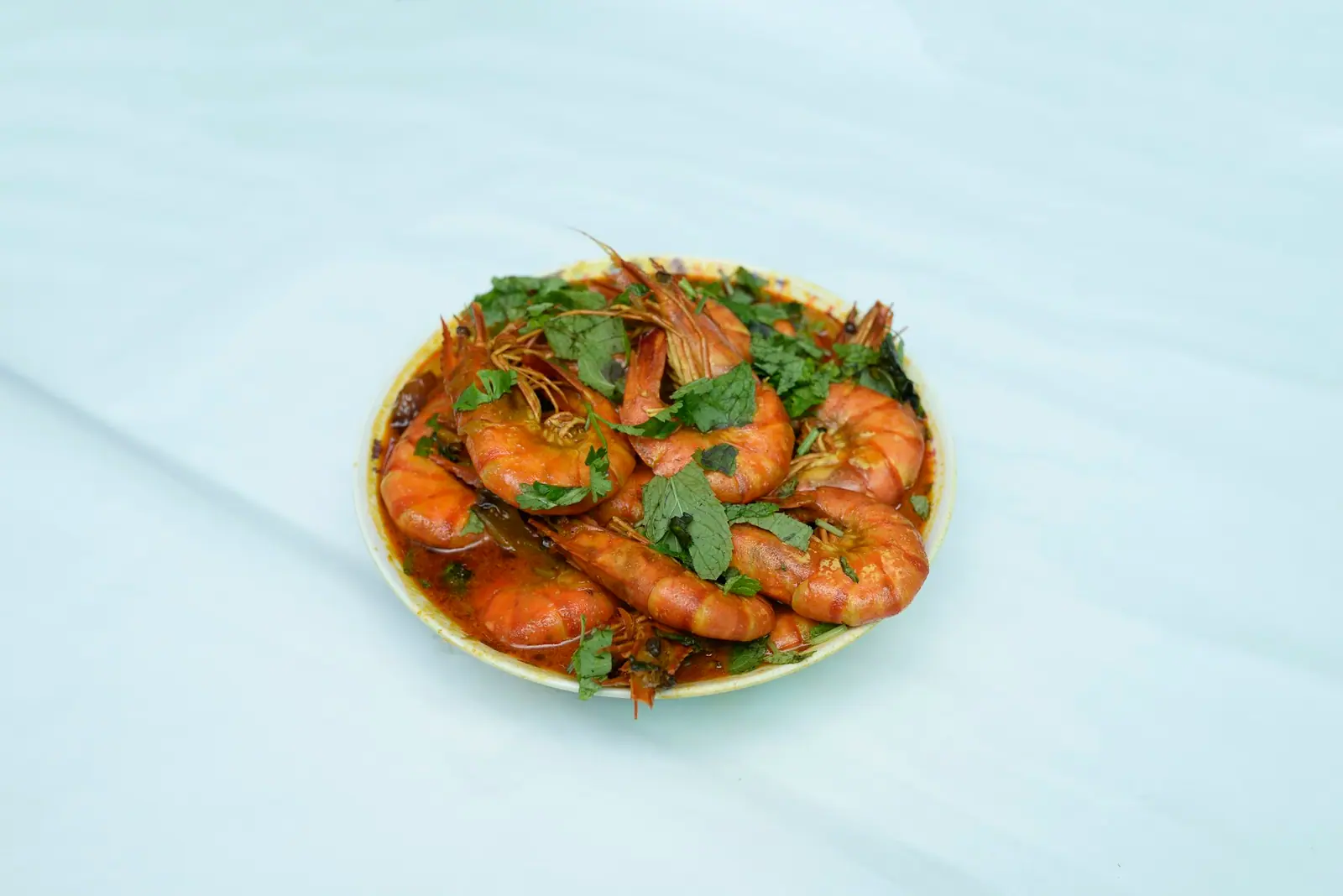 Spiced fried fish with lime