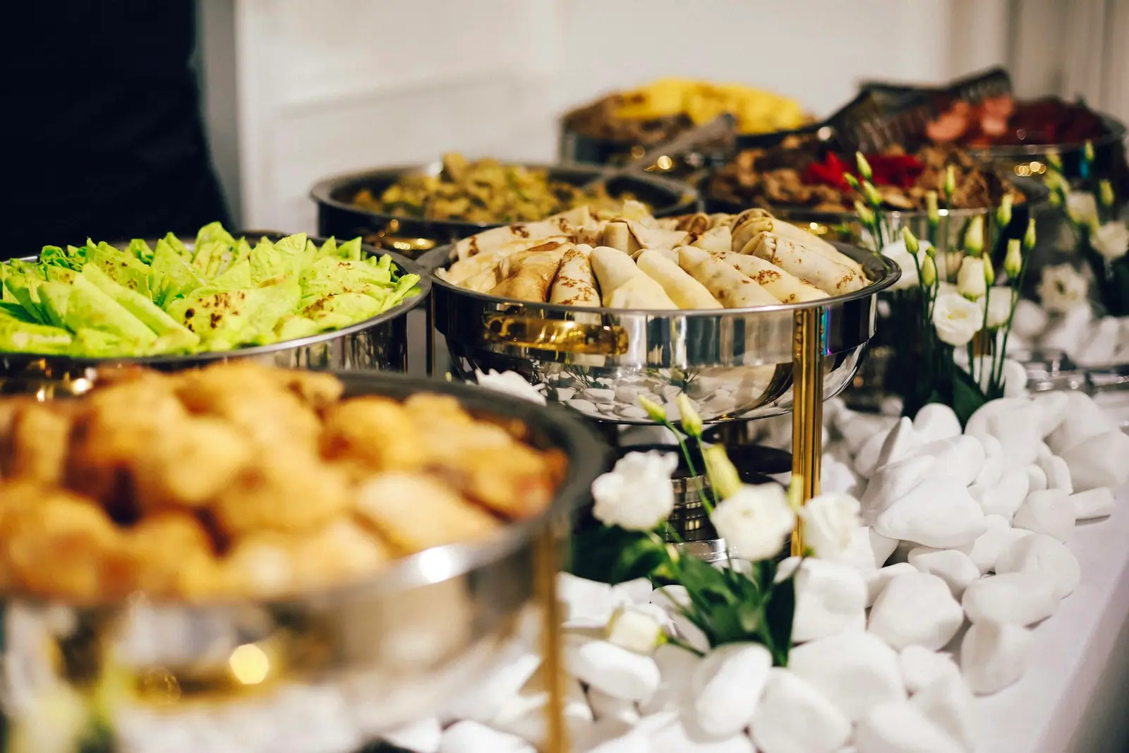 Wedding buffet spread